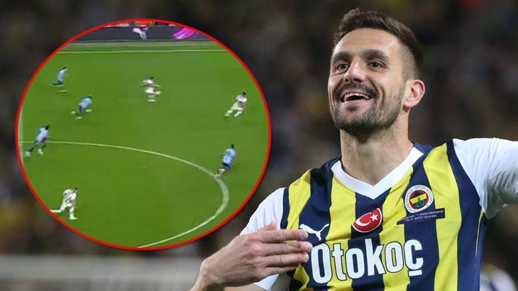 Fenerbahçe’de Tadic’ten inanılmaz gol! Orta sahadan avladı