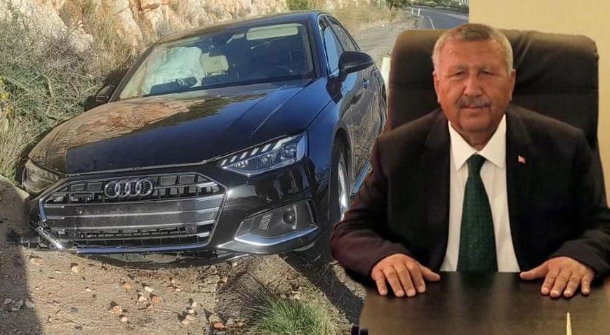 Göreve başlayan Belediye Başkanı Erol Demirhan kaza geçirdi