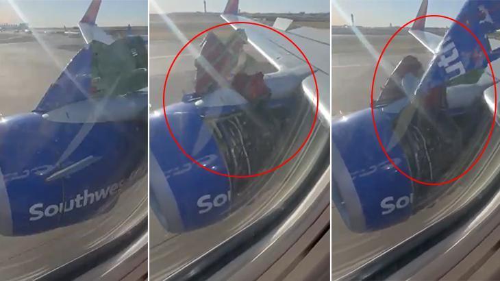 Boeing’de bir skandal daha! Havada panik: Motor kapağı düştü