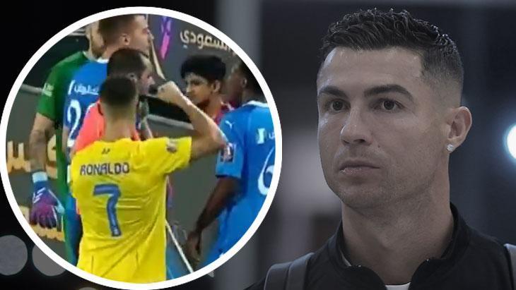 Cristiano Ronaldo hakeme yumruk kaldırdı! Çılgına döndü