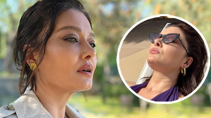 Mayolu pozlarına bir yenisini daha ekledi! Nurgül Yeşilçay’dan ‘lahmacun’ kombini