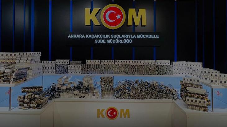 Ankara’da 2 milyon 130 bin makaron ele geçirildi