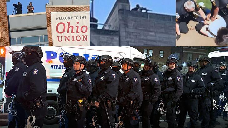 70 kişiyle başladı, bütün ABD’ye yayıldı! İsrail karşıtı öğrenci ve profesörlere plastik mermi sıktılar, keskin nişancılar çatılarda belirdi