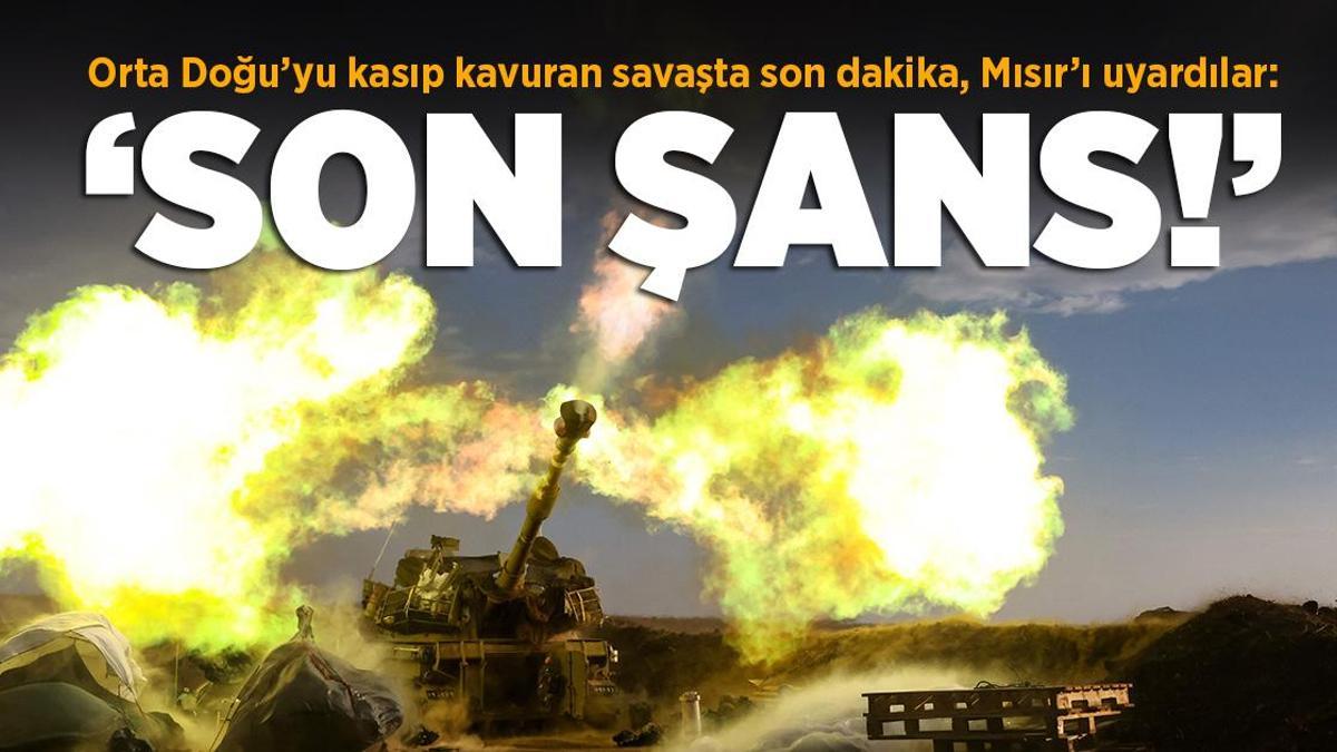 Gazze’deki savaşta son dakika… İsrail’den Mısır’a uyarı: Son şans! Çin devreye girdi