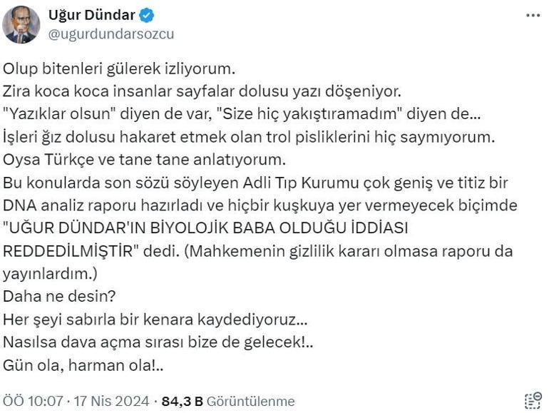 Metin Akpınar'la aynı kadına mı aşık oldular? Uğur Dündar'dan 'babalık davası' açıklaması