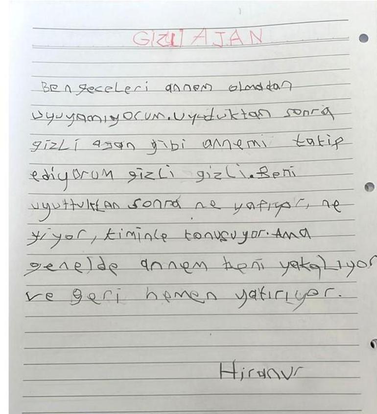 Çocuklar MİT'i resmetti! 'Uyuduktan sonra gizli ajan gibi annemi takip ediyorum'