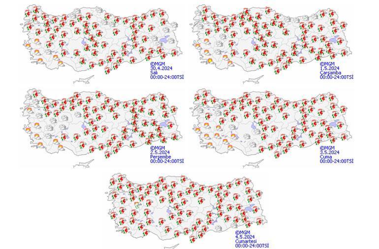 Meteoroloji yeni harita yayımladı! 14 il için sarı kodlu uyarı! Bu saatlerde dışarı çıkmayın
