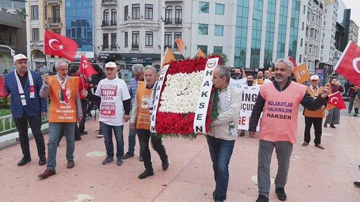 HAKSEN Taksim’de: 47 yıl önce bu meydanda hayatını kaybedenleri saygı ve rahmetle anıyoruz
