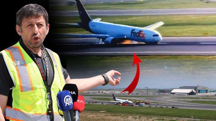 Facia böyle önlendii: Uçak 371 metre sürüklendi, kıvılcımlar 12 saniyede söndürüldü