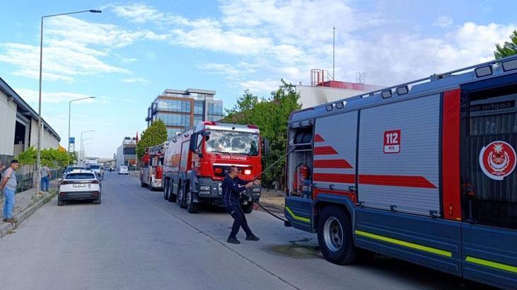 İzmir’de tekstil fabrikasında yangın!
