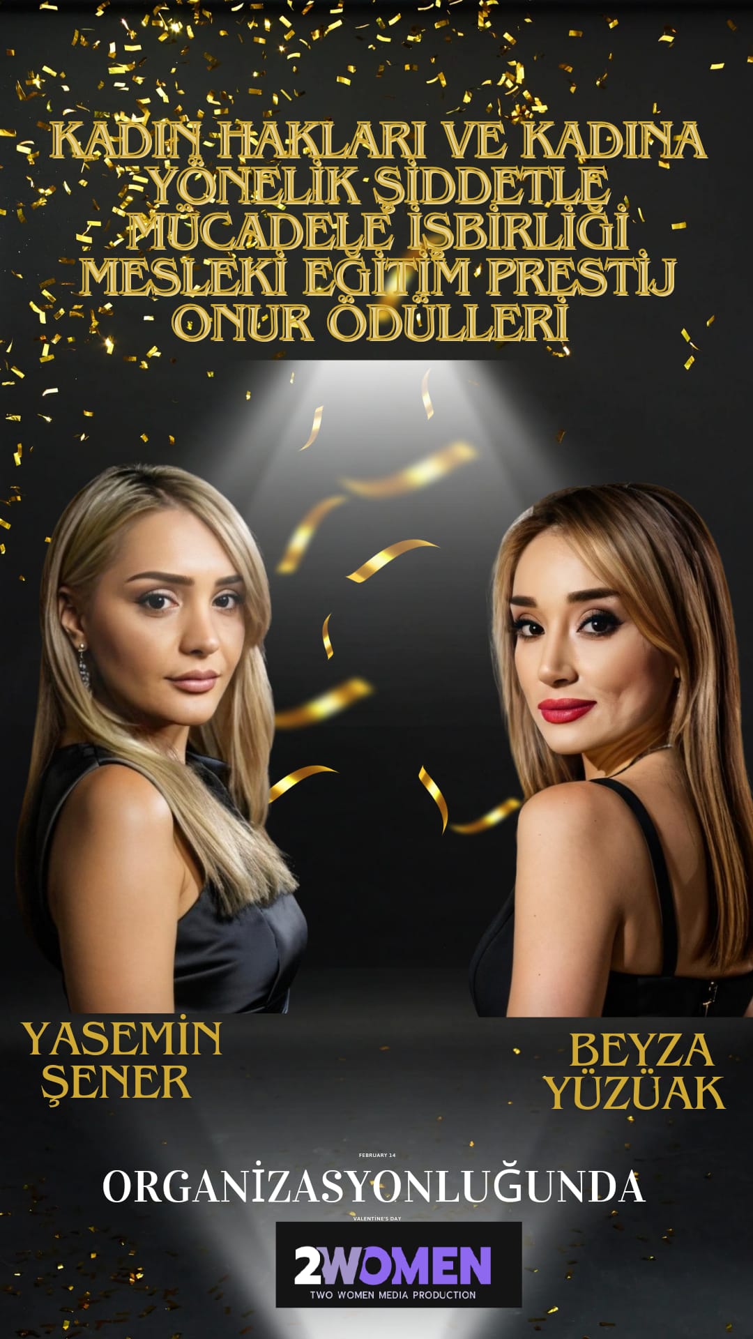 Yasemin Şener ve Beyza Yüzüak’tan Kadına Yönelik Şiddetle Mücadele İçin Unutulmaz Bir Gece