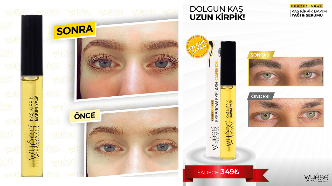 Kaş ve Kirpiklere Dolgunluk Veren Bitkisel Güç Kaynağı: Wyess Kaş ve Kirpik Bakım Yağı
