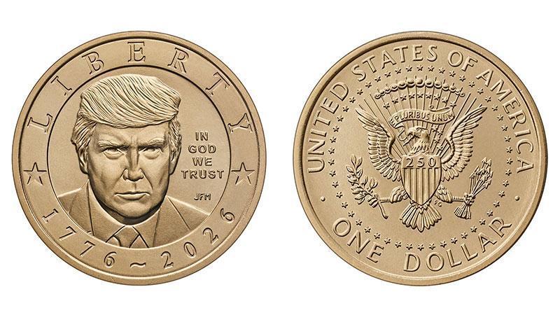 ABD’den Bağımsızlığın 250. Yılına Özel Trump Portreli Altın Para