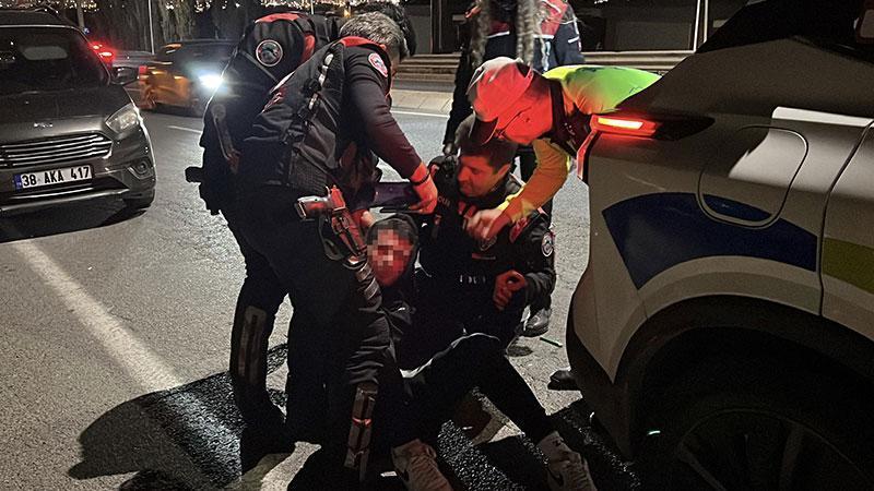 Kayseri’de 30 dakikalık kovalamaca: 335 bin lira ceza kesilince gözyaşlarına boğuldu